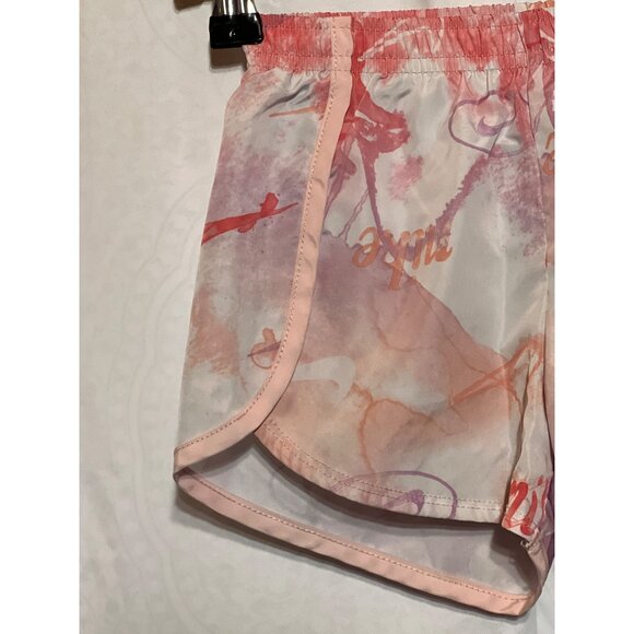 Nike Dri-Fit Girls Printed Athletic Shorts Size S 4-5 Years Watercolor Design Li - Picture 3 of 9